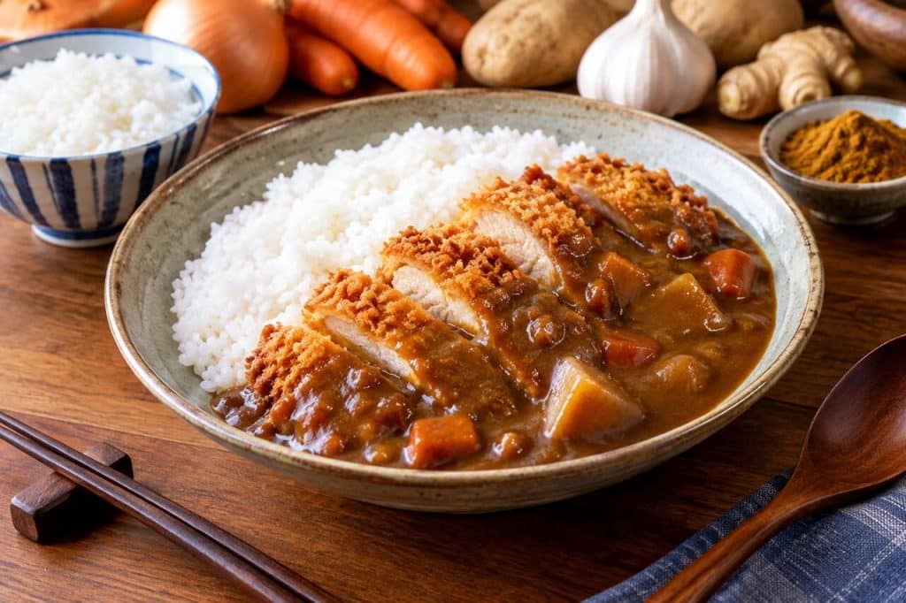 Recette de tori katsu curry : le poulet pané japonais au curry